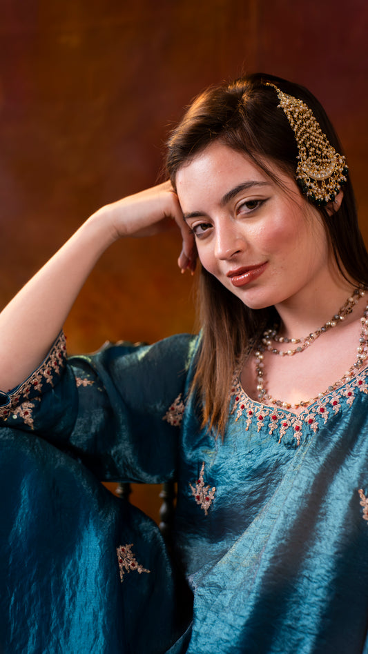 Khwaab Zaa – The Diwali & Karwa Edit | Kurta Pants Set - Label Sakshi Nayyar