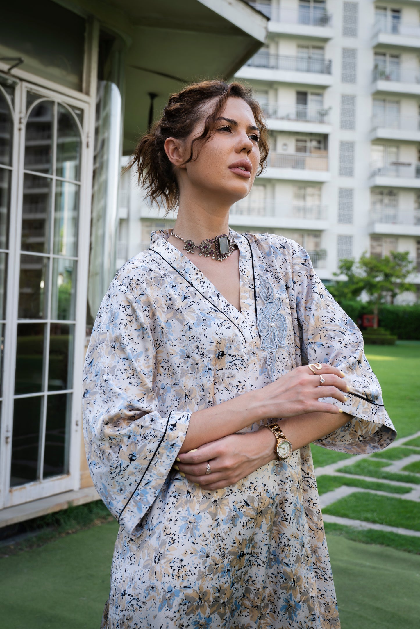 Pakistani Style A Line Long Kurta & Pants