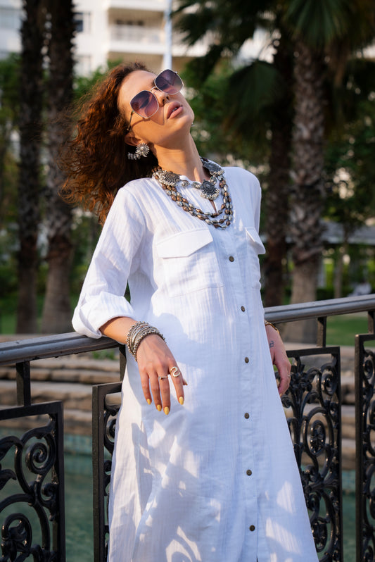 white kurta pants for women
