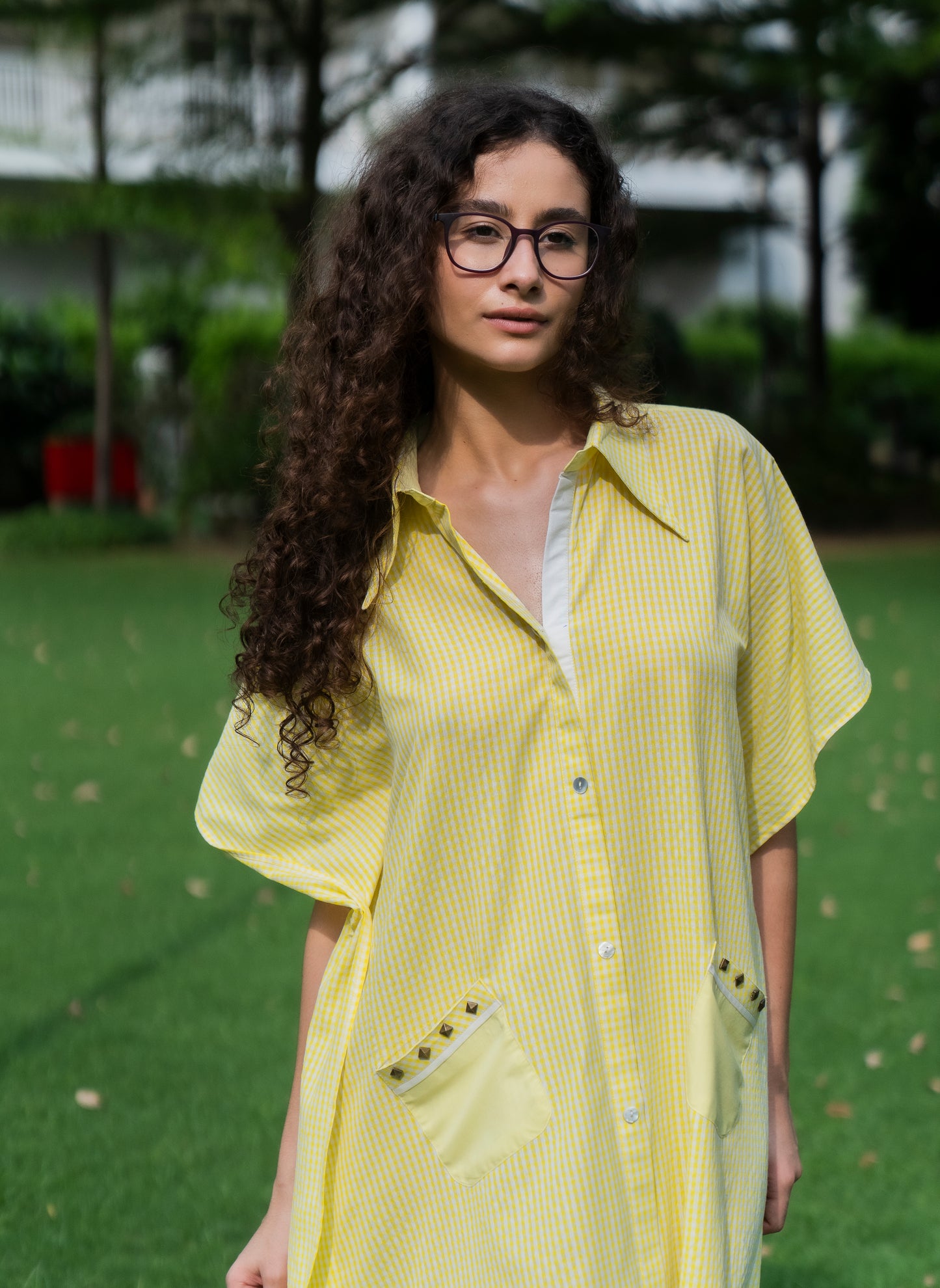 Sunlit Honey Kaftan Dress