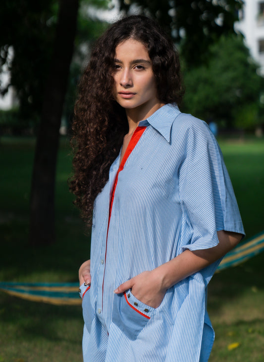 Ocen Mist Kaftan Dress - Label Sakshi Nayyar