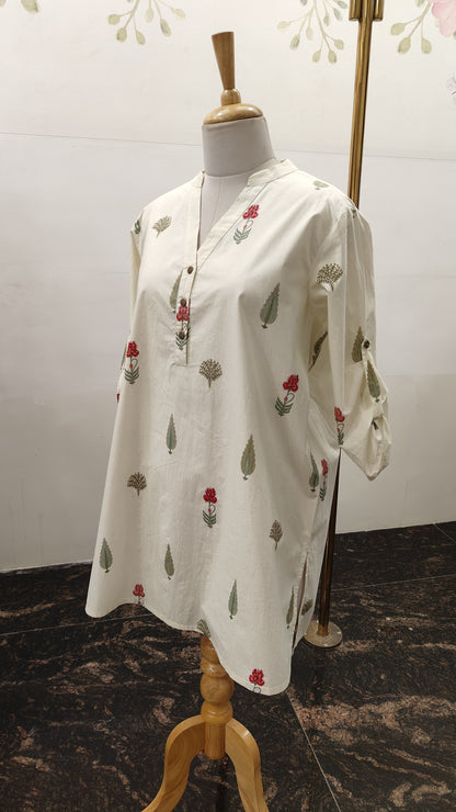 Printed Poplin Cotton Kurti