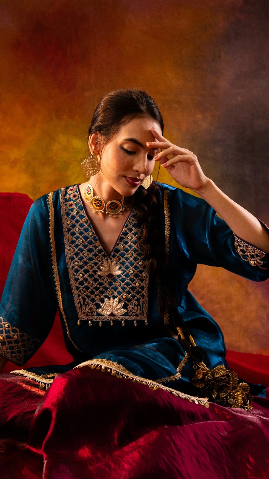 Khwaab Zaa – The Diwali & Karwa Edit | Sharara Set - Label Sakshi Nayyar