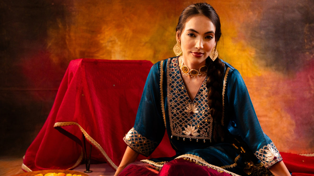 Khwaab Zaa – The Diwali & Karwa Edit | Sharara Set - Label Sakshi Nayyar