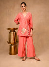 Blush Pink Angrakha Co-ord Set