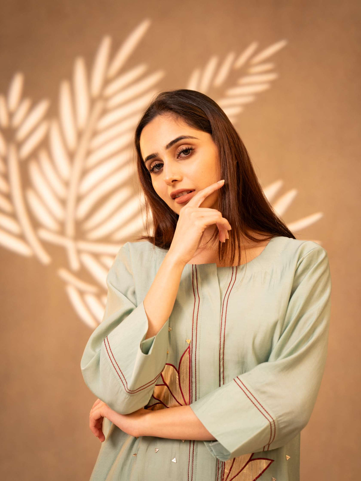 Mint Green Co-ord Set with Parallel Pants