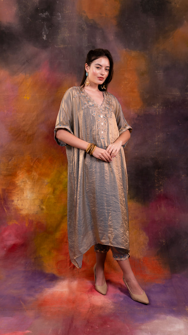 Metallic Greyish Blue