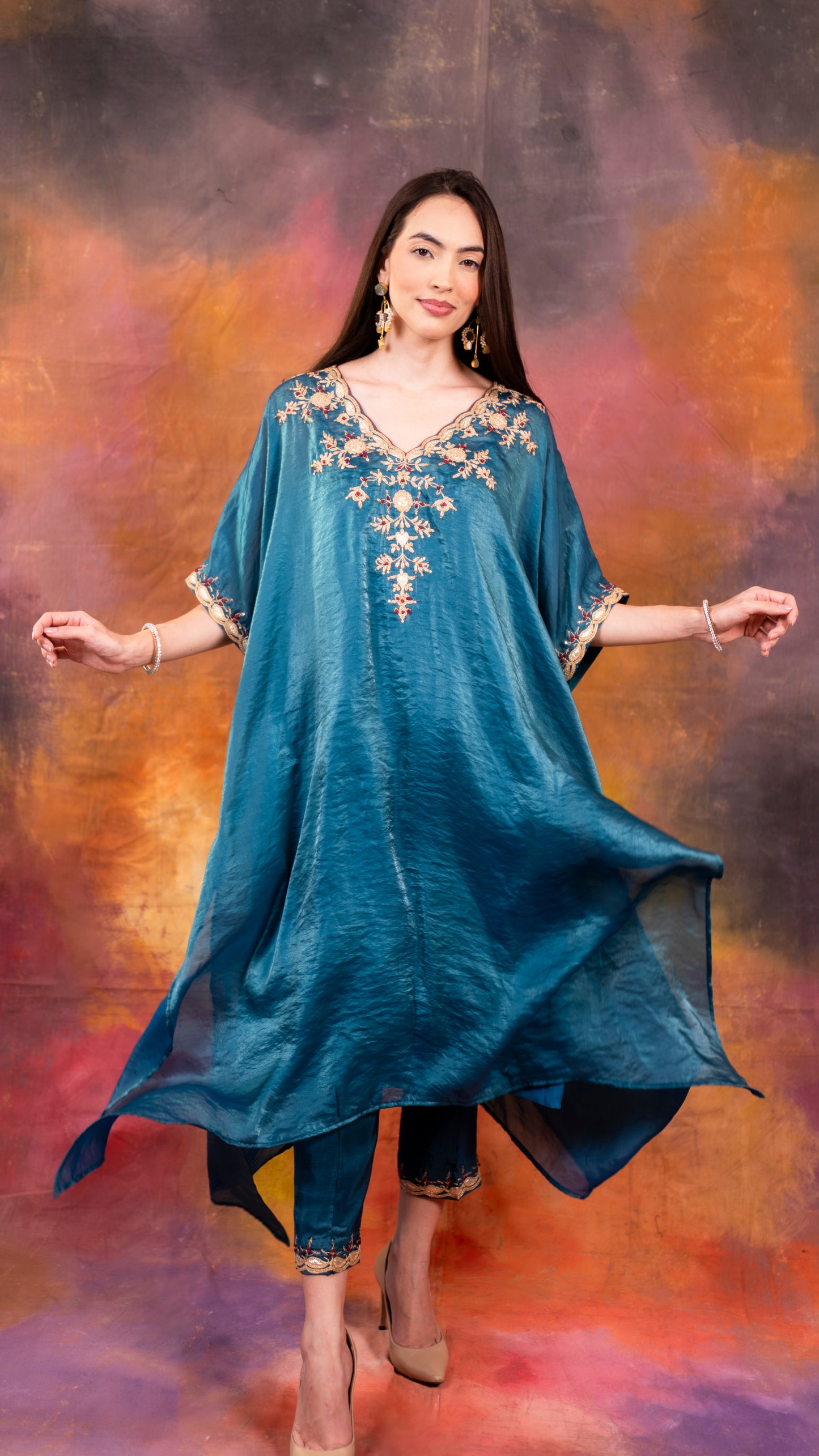 Metallic Teal Blue