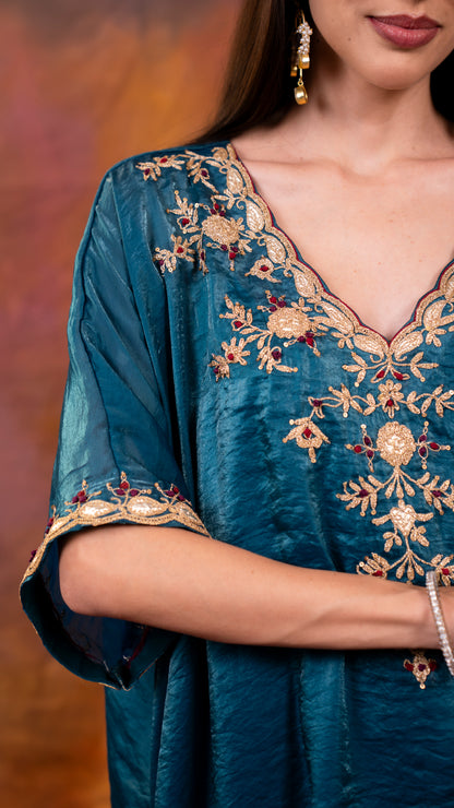 Metallic Teal Blue