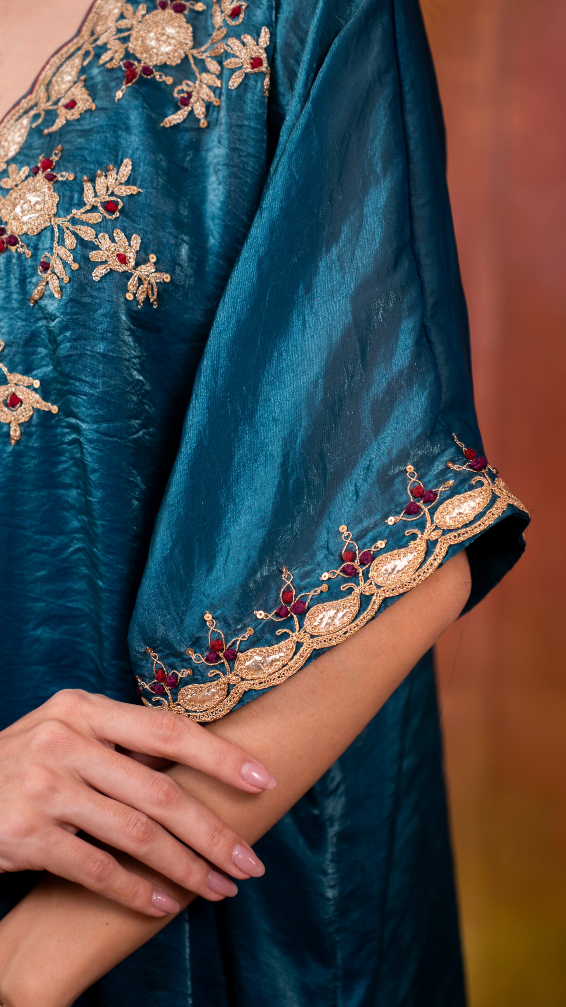 Metallic Teal Blue