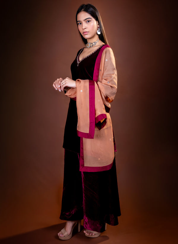 Velvet Embellished Set