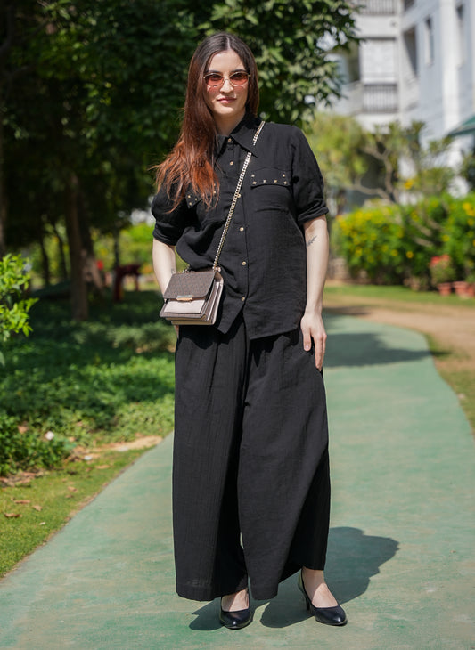 Crinkled Cotton Co-Ord Set