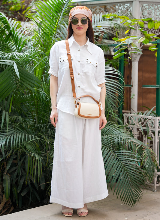 Crinkled Cotton Co-Ord Set