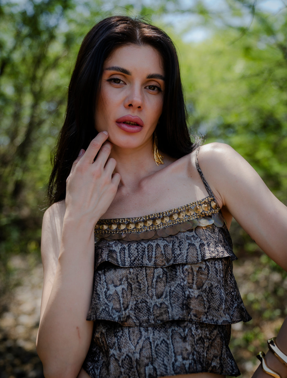 Strappy Ribot Top & Exclusive Pants Co-ord - Label Sakshi Nayyar