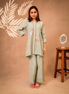 Mint Green Co-ord Set with Parallel Pants