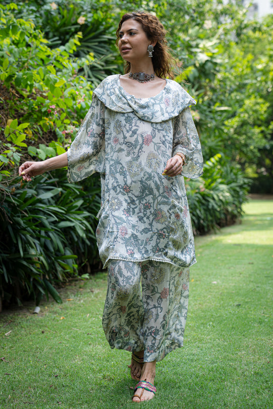 Georgette Kaftan with Culottes