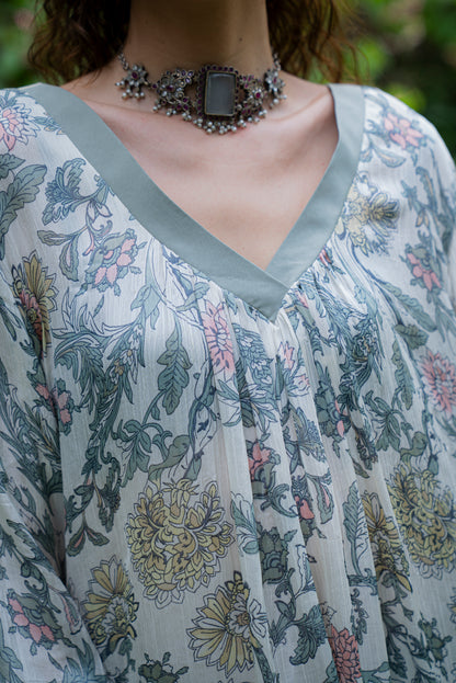 Georgette Kurta Pant Set - Label Sakshi Nayyar