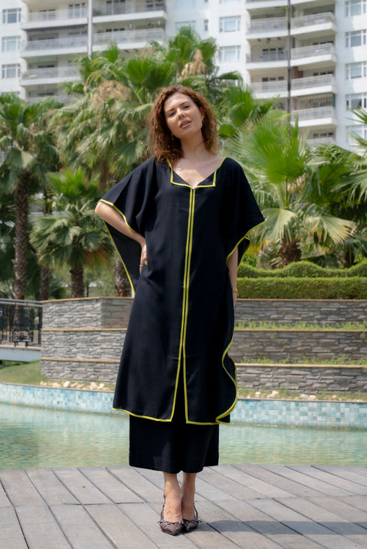 Black Kaftan with Pants