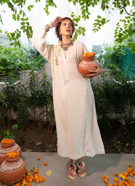 Kurta Pant with Mirror Detailing