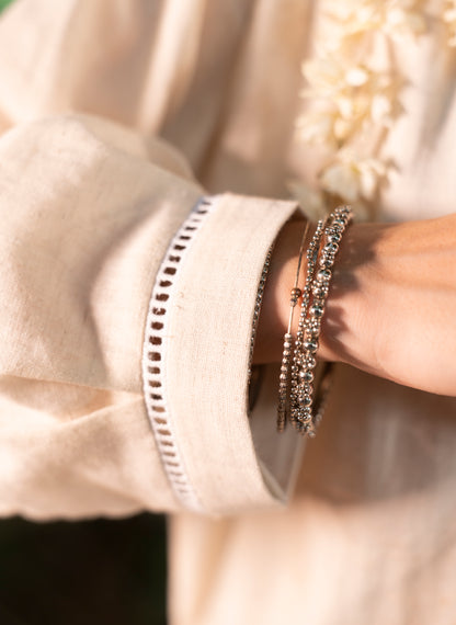 Kurta Pant with Mirror Detailing