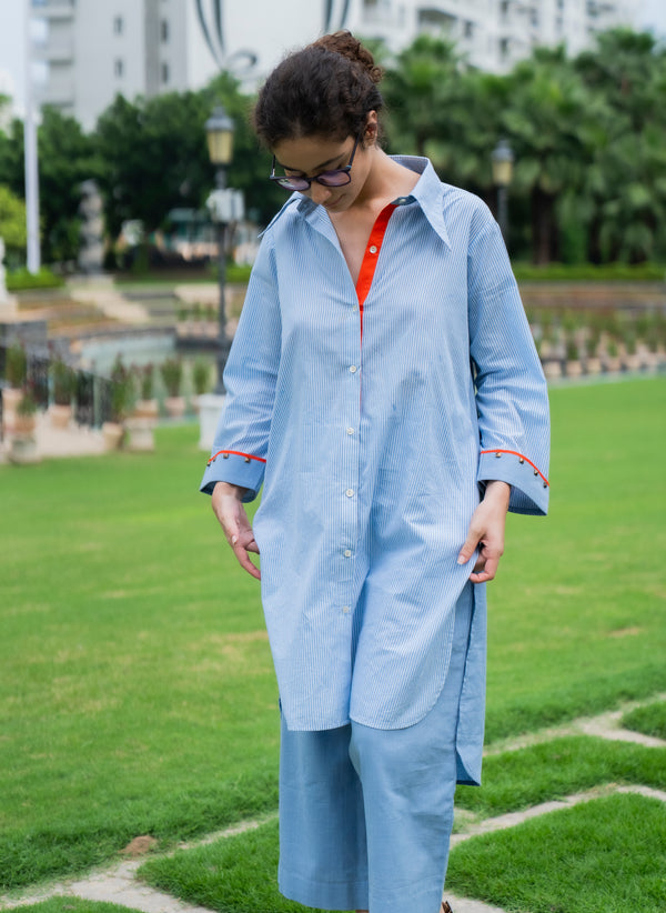 Golden Dusk Kurta Pant Set - Label Sakshi Nayyar