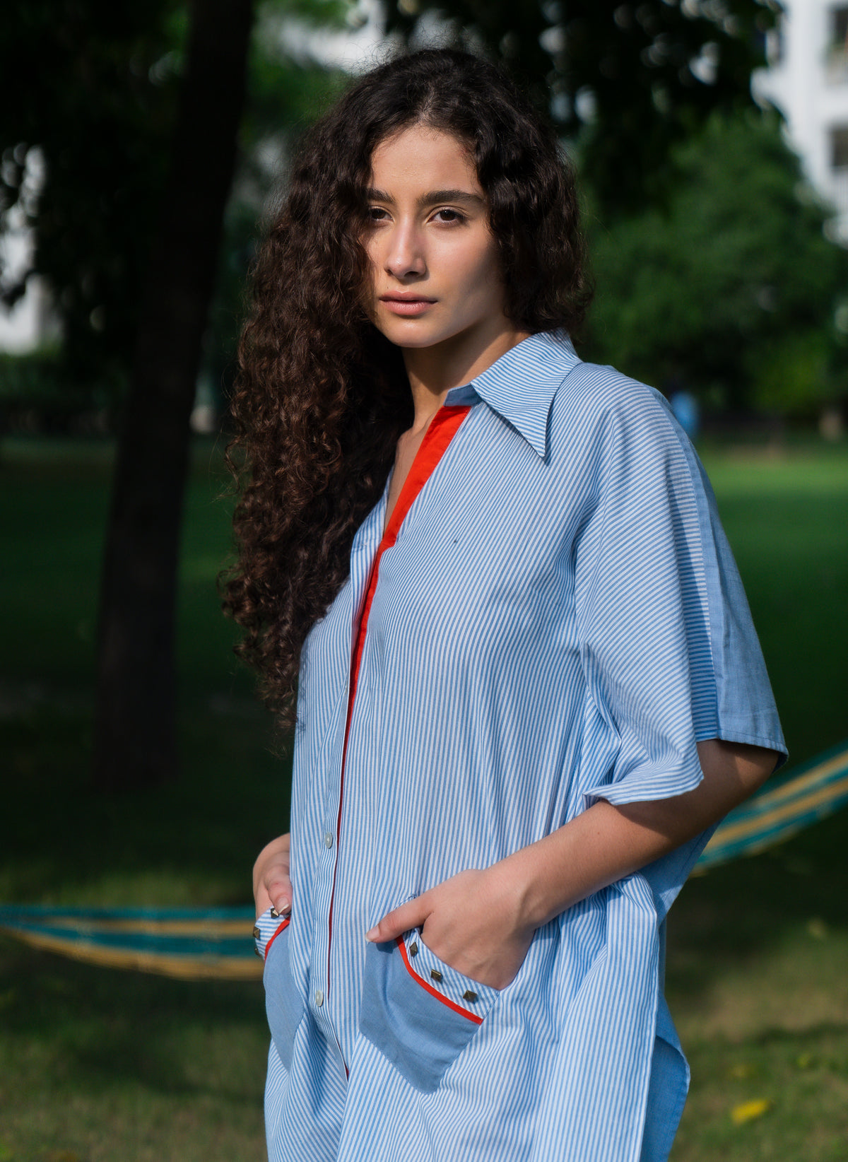 Ocen Mist Kaftan Dress - Label Sakshi Nayyar