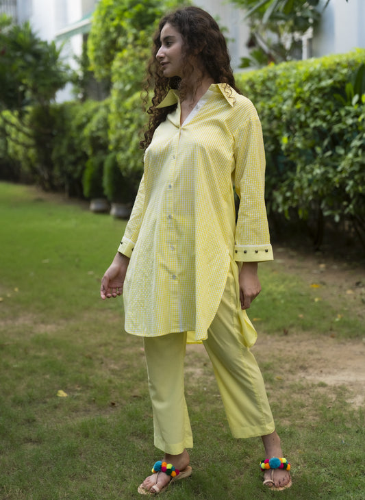 Golden Dusk Kurta Pant Set