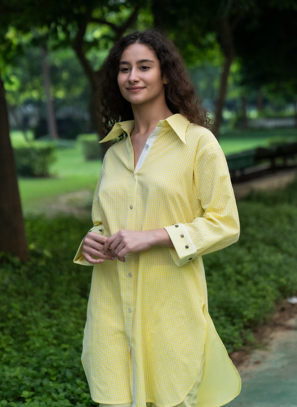 Golden Dusk Kurta Pant Set - Label Sakshi Nayyar