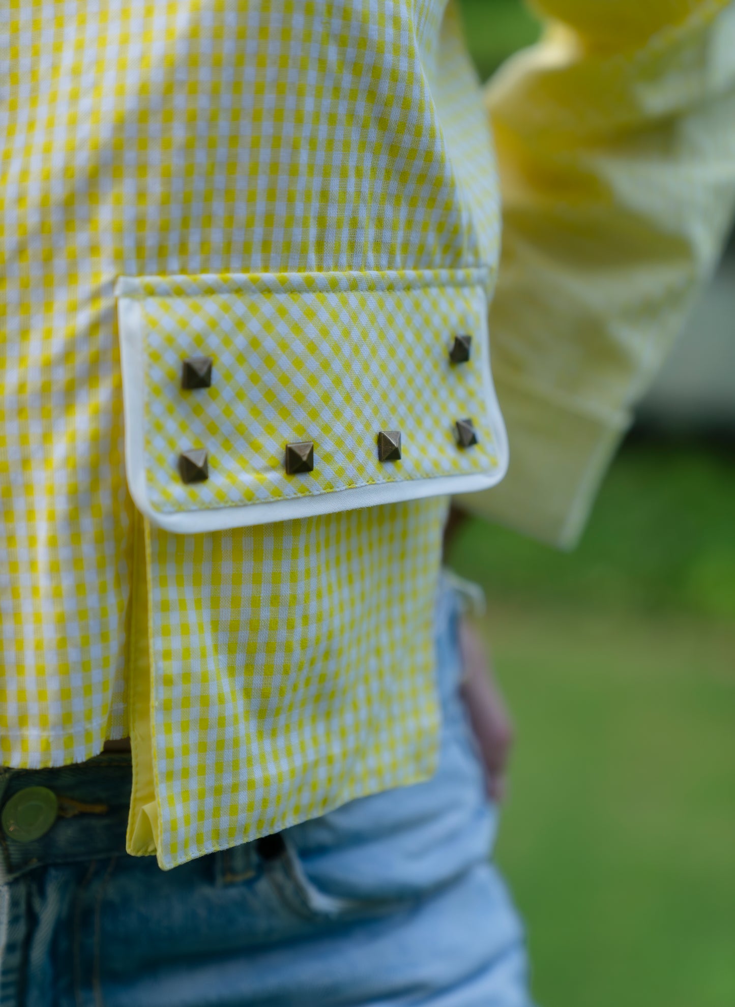 Sunlit Ember Crop Shirt